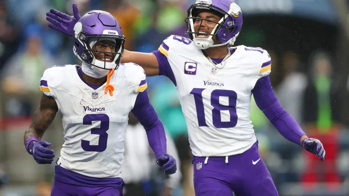Vikings' top receivers uncertain for Saints game