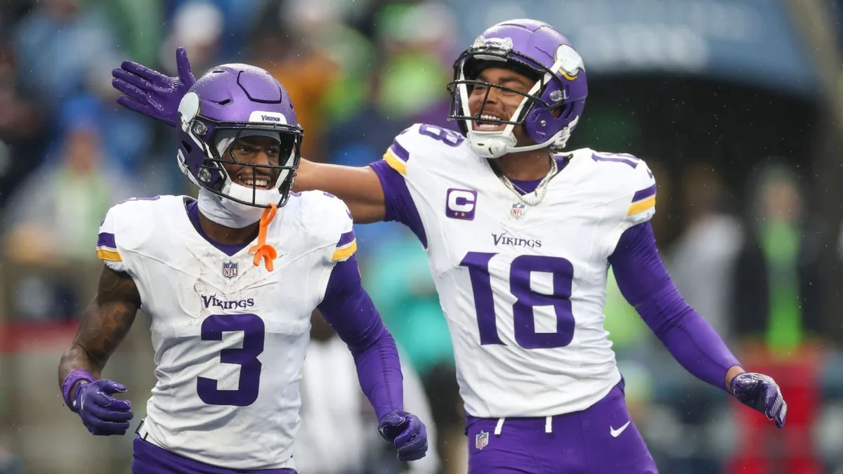 Vikings' WRs Listed as Questionable for Saints Game