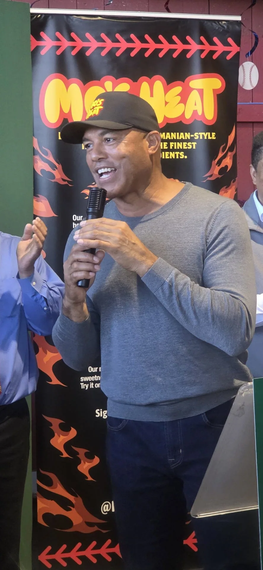 Rivera promotes hot sauce line at local store