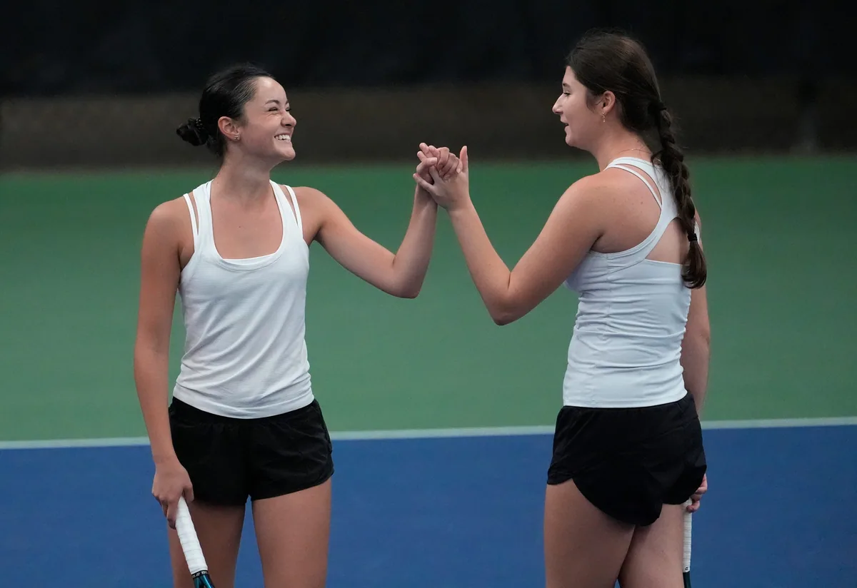 De Pere tennis duo win first state title