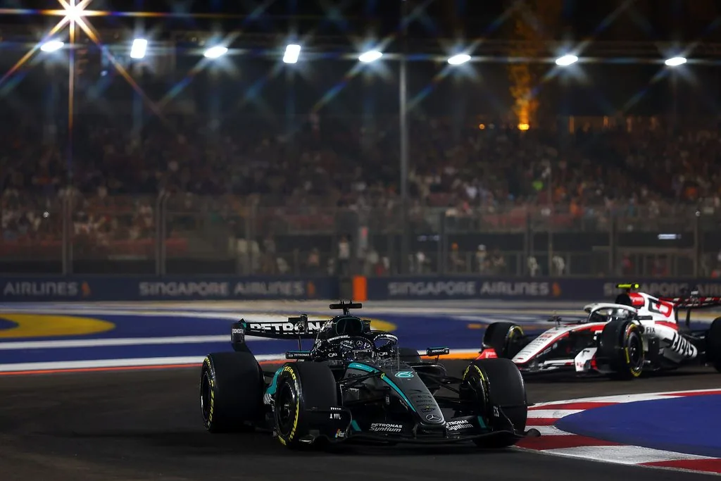 mercedes split strategy in singapore gp sparks confusion