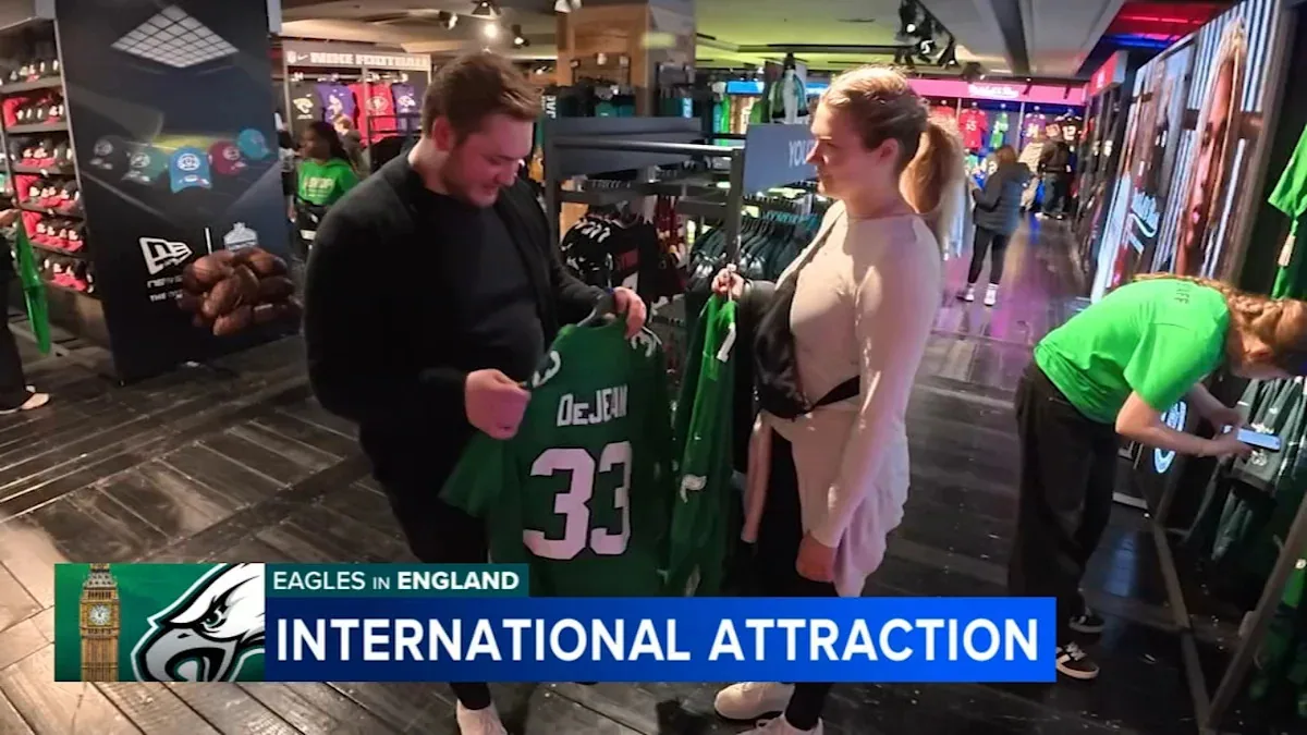 London NFL Pro Shop sees surge in Eagles gear sales