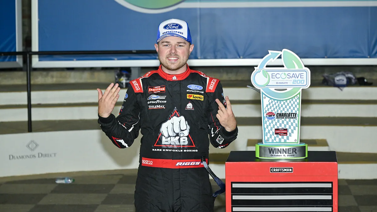 Riggs Wins Charlotte Race, Tightens Truck Series Lead