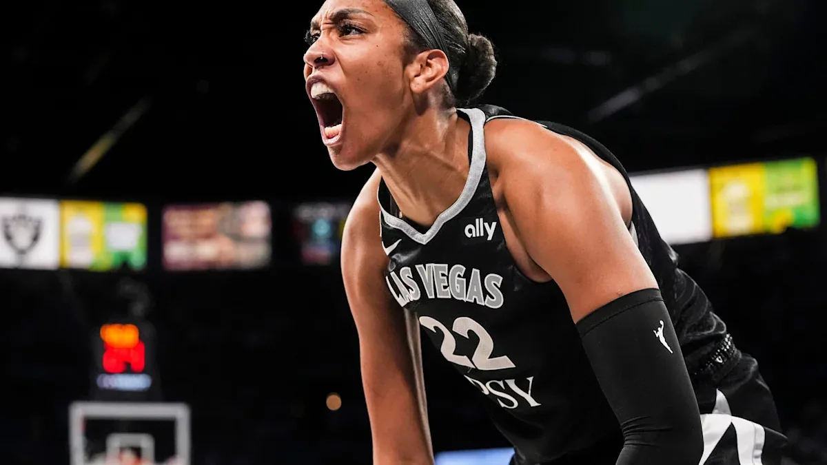 A'ja Wilson sets playoff scoring record