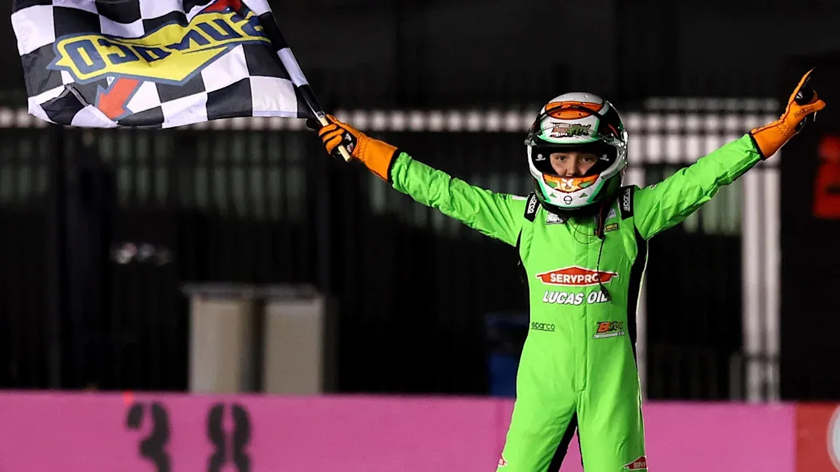 Kyle Busch memorial ends with Brexton's burnout