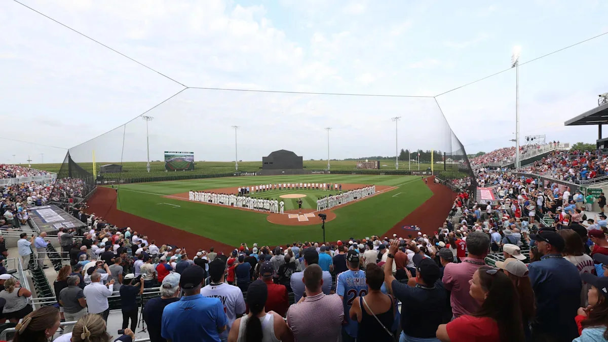 Iowa baseball plays Kansas at Field of Dreams ballpark