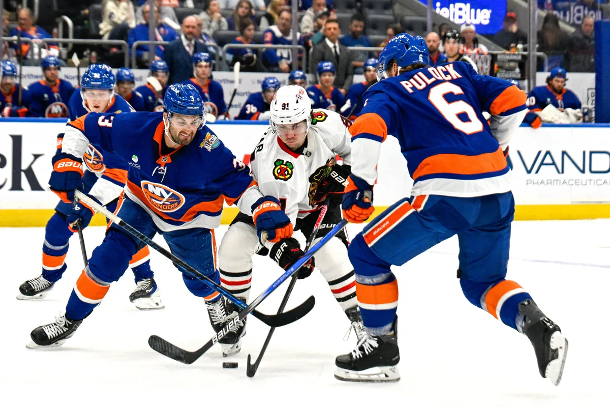 islanders' horvat hit in collision with nazar