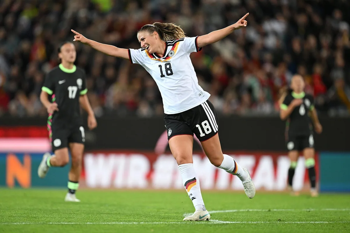 Germany's Kössler and Küver score first goals in 4-2 win over Australia