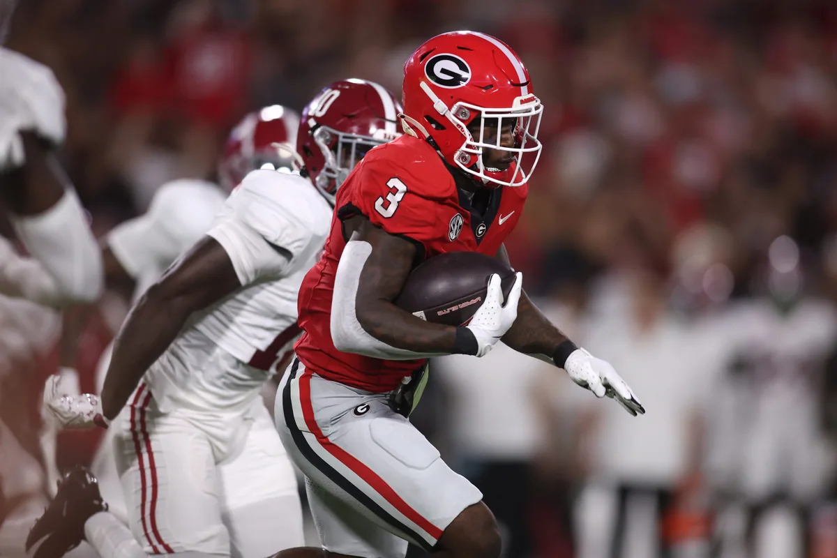 georgia rb nate frazier out for alabama game