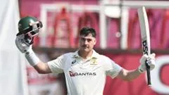 Renshaw scores century for Australia in Test match