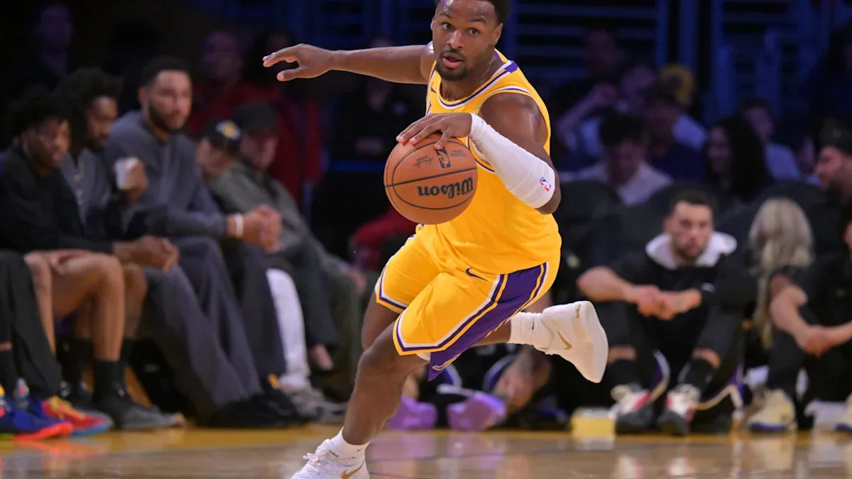 Bronny James focuses on skill development in off-season