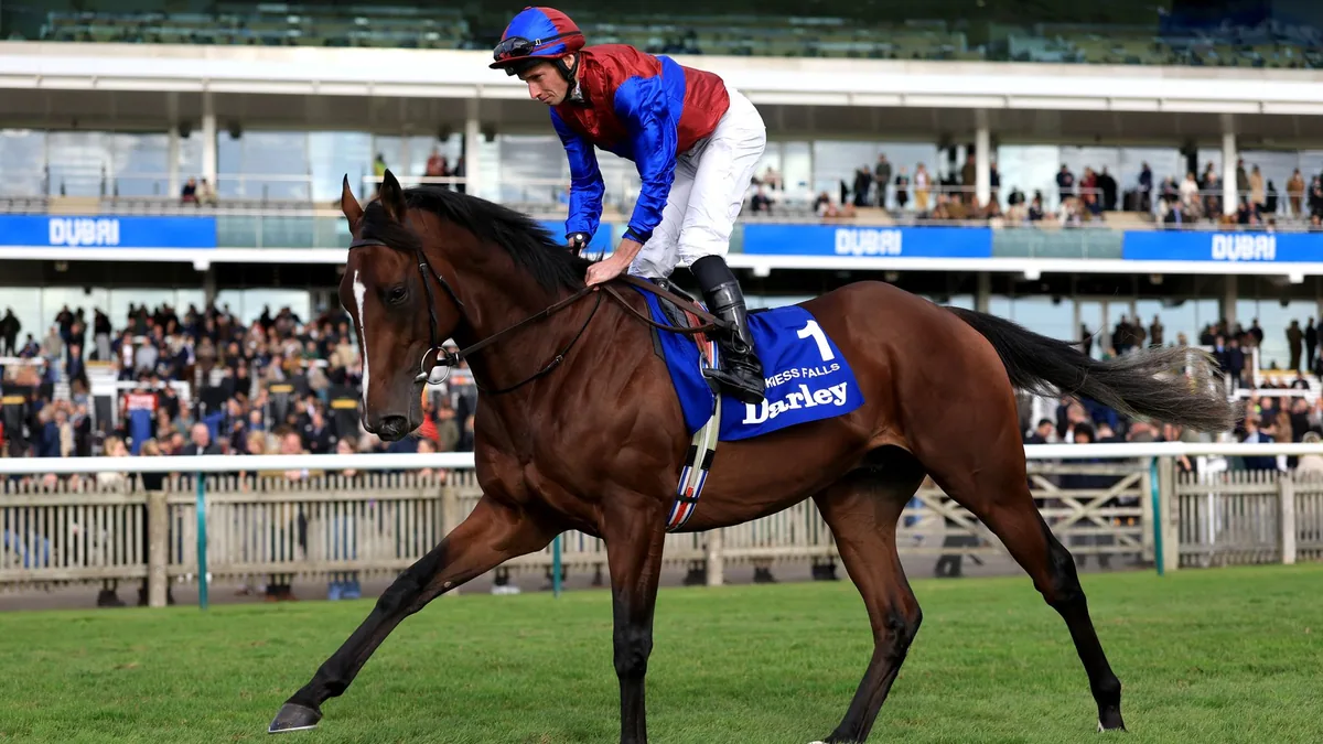 Darkness Falls leads Dewhurst Stakes