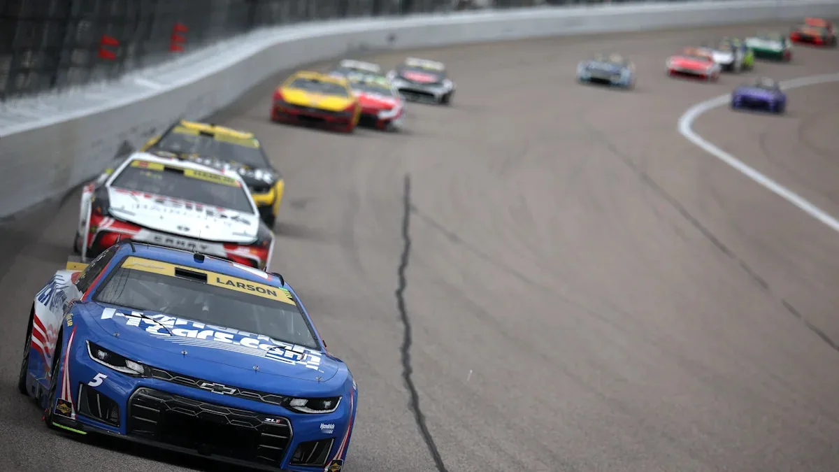 Larson takes Cup Series pole at Charlotte