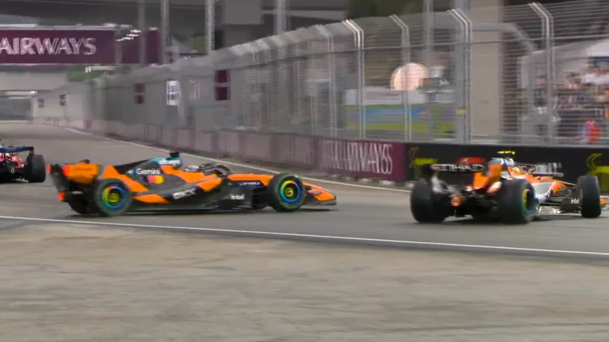 Norris Reprimanded After Sprint Crash With Piastri