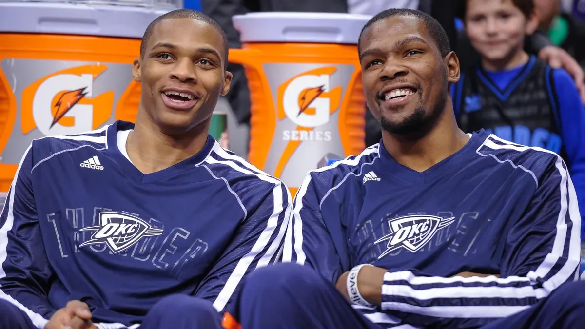 Durant shares emotional reaction to Westbrook's retirement