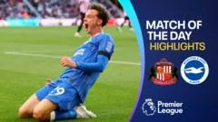 Brighton beat Sunderland 2-0 with 10 men
