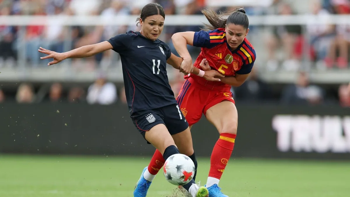 USWNT loses to Spain, Wilson nearly turns it