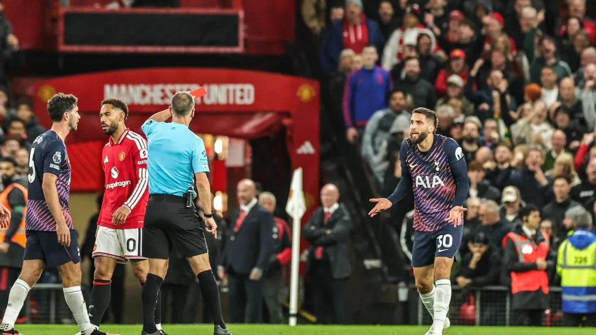 De Zerbi Links Bentancur Red Card to Team Reaction