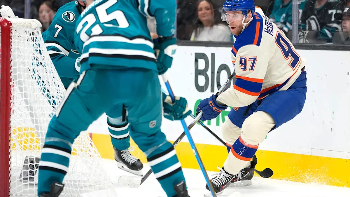 Oilers extend winning streak with 3-1 victory over Sharks