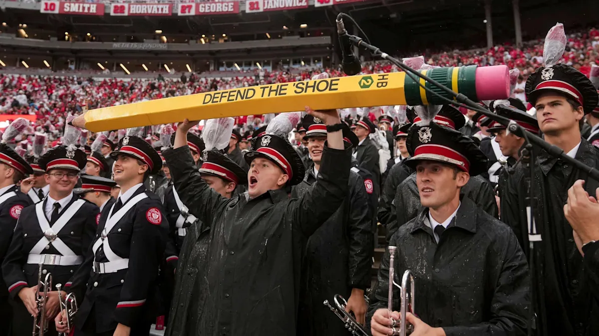 Ohio State Marching Band Honors Batman in Halftime Show