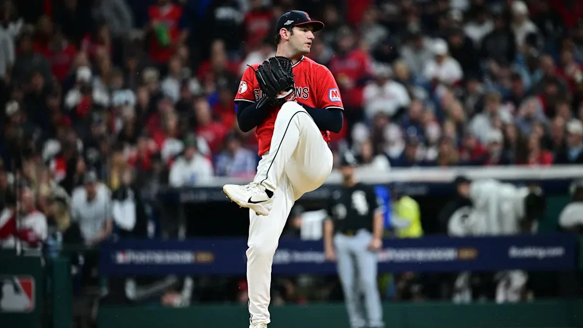 Guardians' pitcher ties playoff strikeout record
