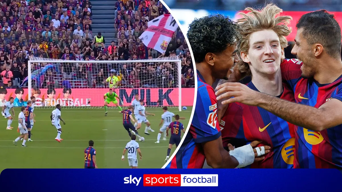 Gordon scores first Barcelona goal in 3-0 win over Getafe