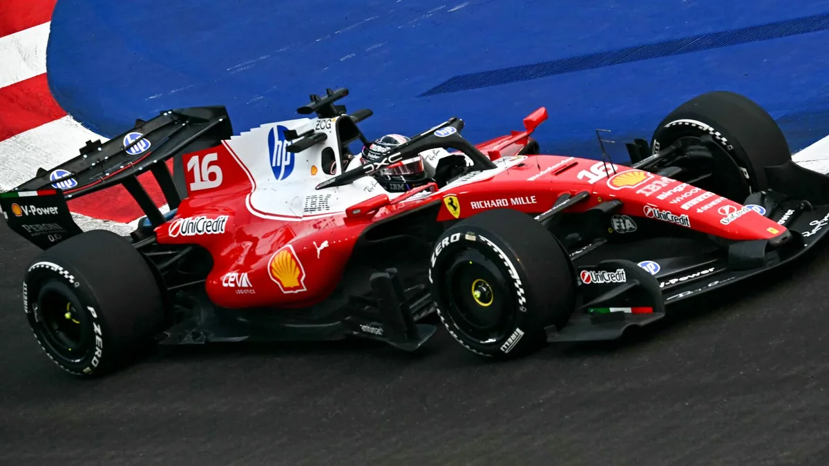 Leclerc leads practice in Singapore