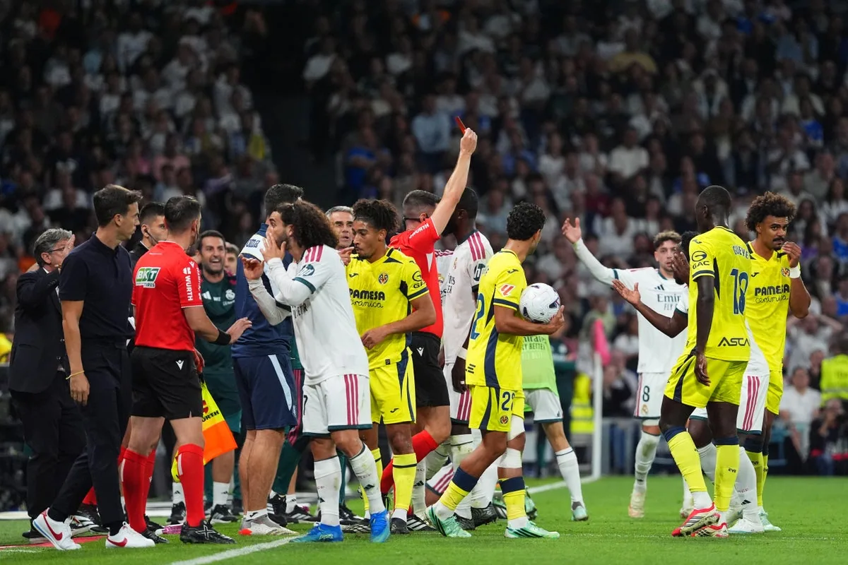 Real Madrid's Vinicius Jr Red Card Ends Match