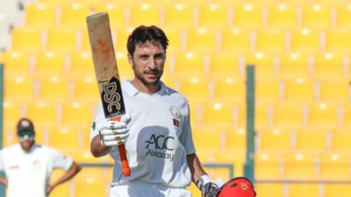 Afghanistan captain scores century on Test debut