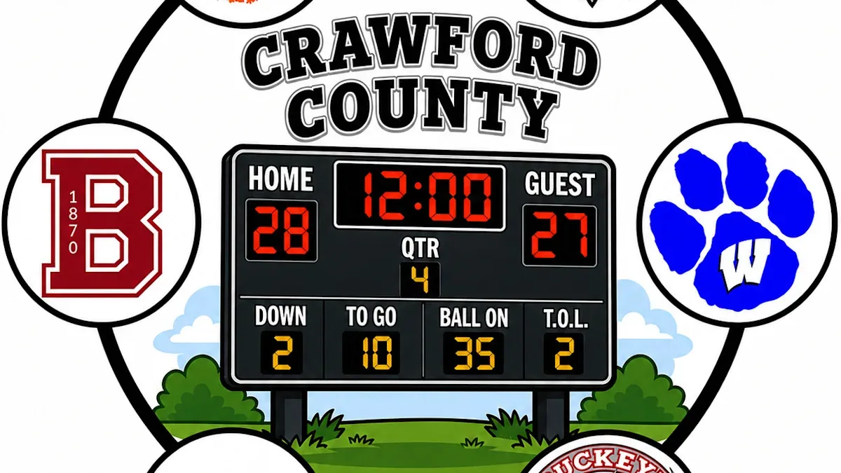 Crawford County high school football week 8 results