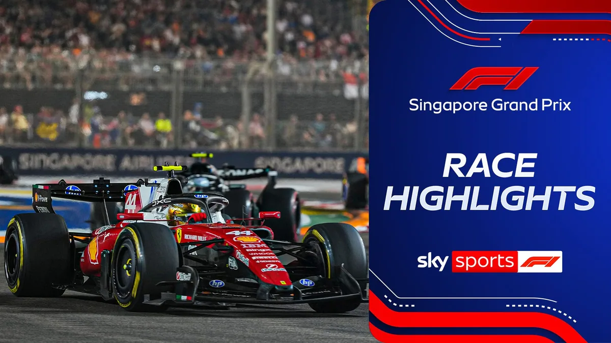 Verstappen leads Singapore GP after final lap pass