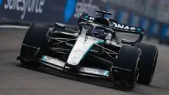 Russell leads practice in Singapore GP