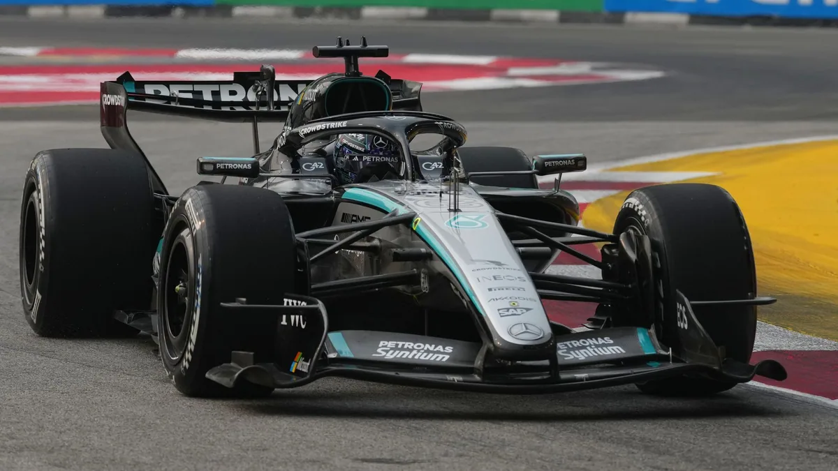 Russell leads Singapore practice ahead of sprint qualifying