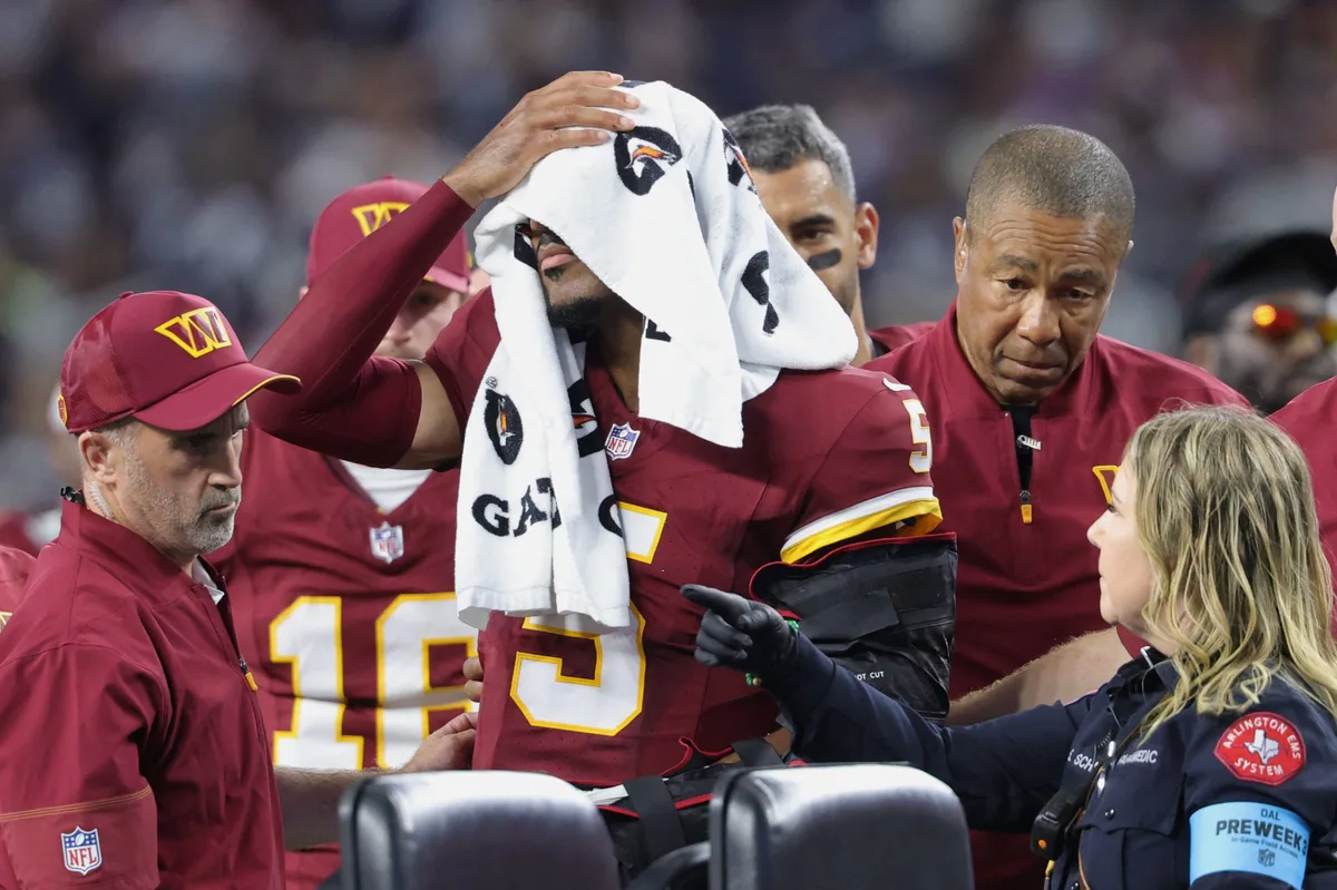 Jayden Daniels out for season after elbow injury