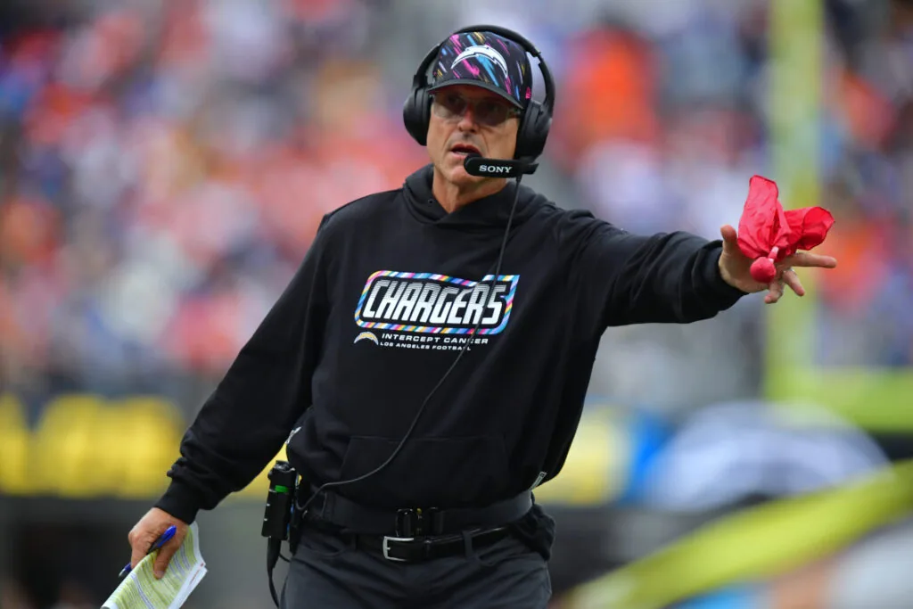 Chargers Lose Fifth Straight, Harbaugh Blames Team