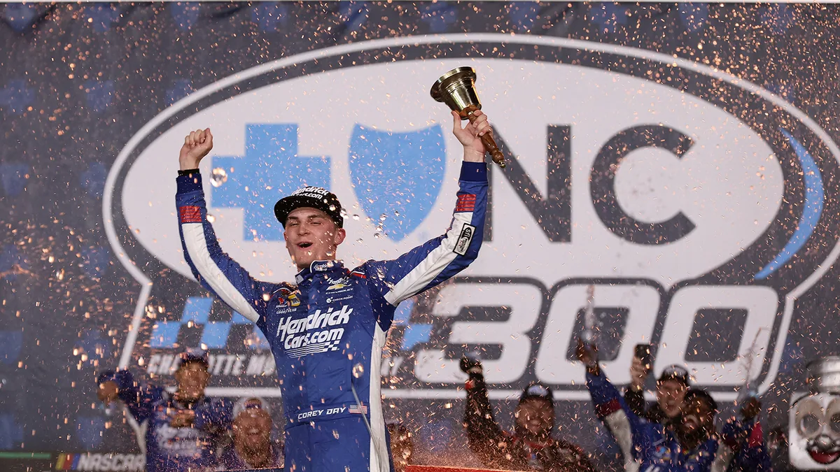 Corey Day Wins Chase Race at Charlotte