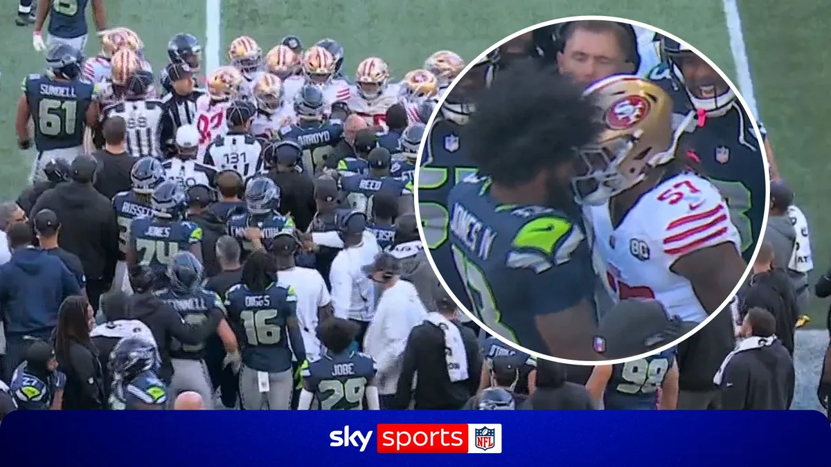 49ers linebacker ejected after headbutt
