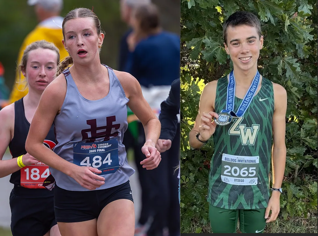 Two runners set school records at same meet