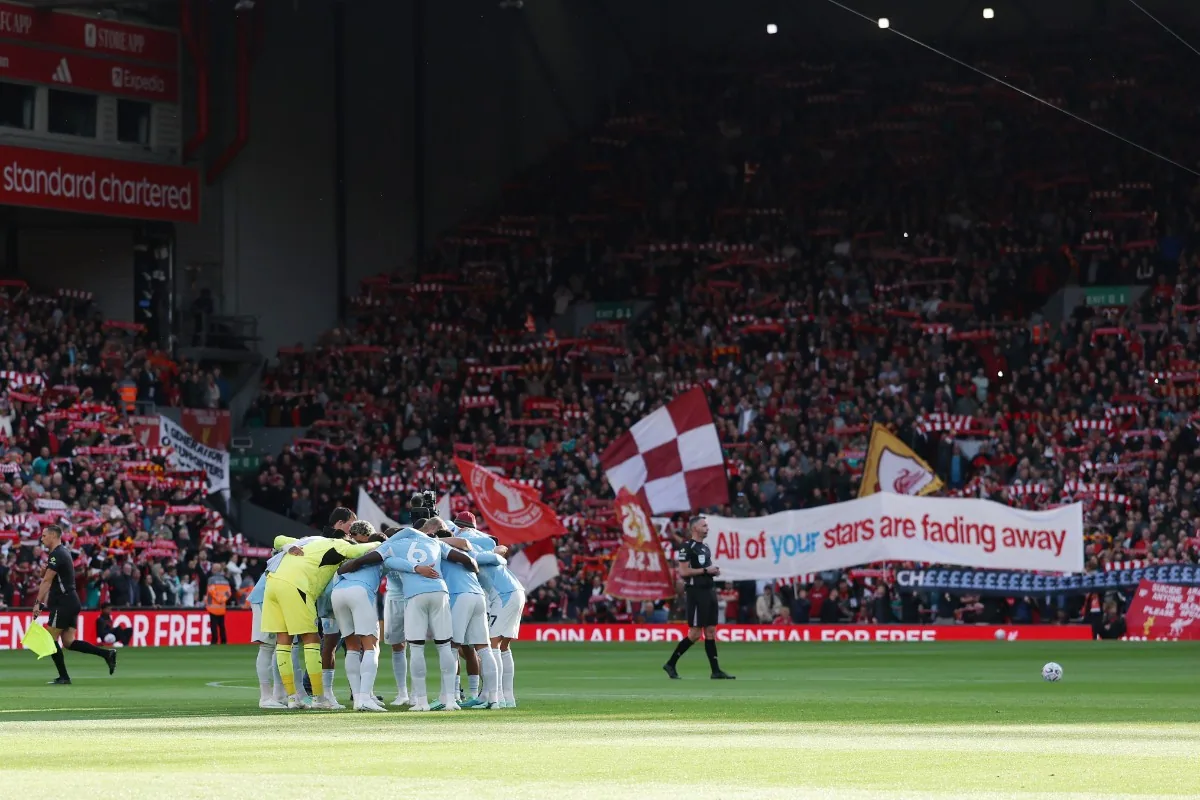 City thrash Liverpool at Anfield