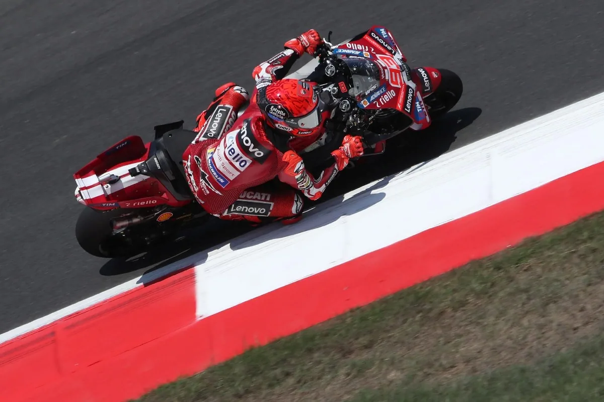 marc marquez cites half-second gap to aprilia in indonesia