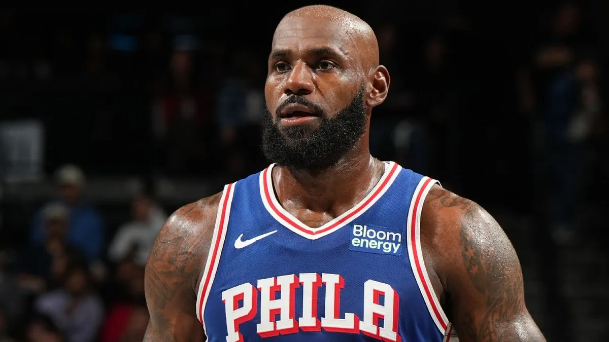 LeBron logs 10 points in 76ers debut
