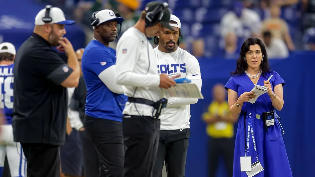 Colts' owner's daughter joins sideline crew